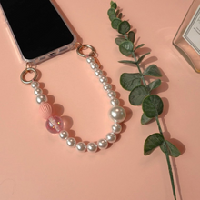 將圖片載入圖庫檢視器 ARNO Beads 可拆式 珠鍊防撞手機殼_Rosy Quartz