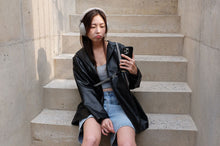 將圖片載入圖庫檢視器 MCRN 手機夾片+編繩長背帶經典黑白 組合