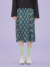 將圖片載入圖庫檢視器 CCOMAQUE 牡丹花摺皺合身黑色長裙