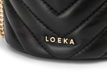將圖片載入圖庫檢視器 LOEKA Matilda 黑色牛皮束口水桶包
