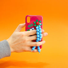 將圖片載入圖庫檢視器 SECOND UNIQUE NAME 夏日藍串珠指套手機殼