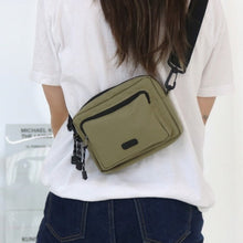 將圖片載入圖庫檢視器 D.LAB Dura 軍綠色休閒斜背包