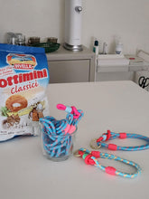 將圖片載入圖庫檢視器 MCRN 手機夾片+編繩長背帶天藍混色 組合