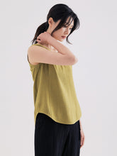 將圖片載入圖庫檢視器 DOLSILNAI V領無袖上衣 (4色)