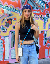 將圖片載入圖庫檢視器 MCRN 手機夾片+編繩長背帶天藍色 組合