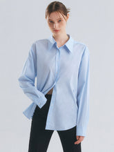 將圖片載入圖庫檢視器 CITYBREEZE 防皺經典淺藍色長袖襯衫