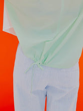 將圖片載入圖庫檢視器 CCOMAQUE V領拼接韓服白色襯衫