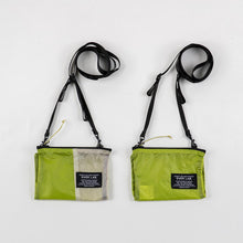 將圖片載入圖庫檢視器 OVER LAB Another High 螢光綠可折疊環保斜垮包