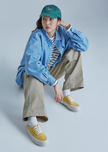 將圖片載入圖庫檢視器 ELLDU Toe-Easy 芥末黃色厚底帆布鞋