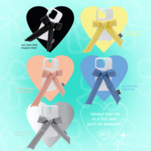 將圖片載入圖庫檢視器 SECOND UNIQUE NAME 大蝴蝶結粉桃手機殼