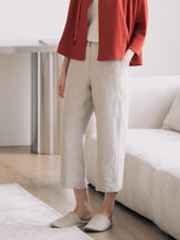 將圖片載入圖庫檢視器 DOLSILNAI 側邊修飾米白色七分褲