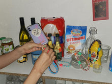 將圖片載入圖庫檢視器 MCRN 手機夾片+手腕掛繩天藍混色 組合