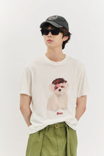 將圖片載入圖庫檢視器 BEYOND CLOSET 搖滾狗狗印花白色短袖T恤