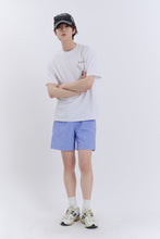 將圖片載入圖庫檢視器 BEYOND CLOSET 經典刺繡淡紫色尼龍短褲