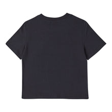 將圖片載入圖庫檢視器 BEYOND CLOSET 經典刺繡海軍藍純棉短版T恤
