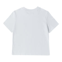 將圖片載入圖庫檢視器 BEYOND CLOSET 經典刺繡白色純棉短版T恤