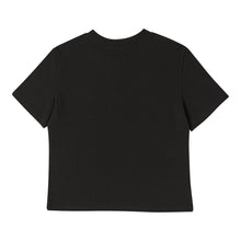 將圖片載入圖庫檢視器 BEYOND CLOSET 浪漫愛心黑色純棉短版T恤