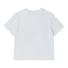 將圖片載入圖庫檢視器 BEYOND CLOSET 浪漫愛心白色純棉短版T恤