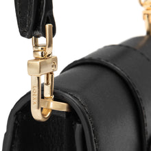 將圖片載入圖庫檢視器 LOEKA Micro Objet 黑色牛皮方形迷你包