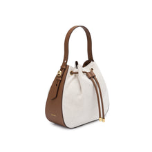 將圖片載入圖庫檢視器 LOEKA New Navid 兩用帆布牛皮束口棕色水桶包