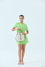 將圖片載入圖庫檢視器 LOEKA New Navid 兩用帆布牛皮束口棕色水桶包