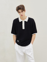 將圖片載入圖庫檢視器 CITYBREEZE 黑白拼接短袖POLO衫
