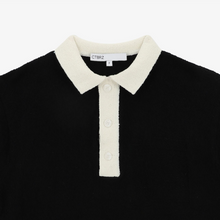 將圖片載入圖庫檢視器 CITYBREEZE 黑白拼接短袖POLO衫