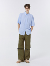 將圖片載入圖庫檢視器 CITYBREEZE 橄欖綠開膝設計寬褲