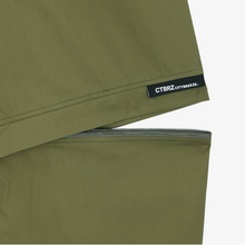 將圖片載入圖庫檢視器 CITYBREEZE 橄欖綠開膝設計寬褲