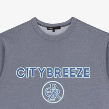 將圖片載入圖庫檢視器 CITYBREEZE Logo塗鴉印花藍色短袖上衣
