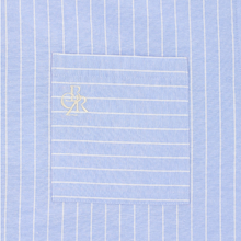 將圖片載入圖庫檢視器 CITYBREEZE 淺藍短袖OVERSIZE條紋襯衫