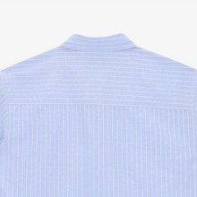 將圖片載入圖庫檢視器 CITYBREEZE 淺藍短袖OVERSIZE條紋襯衫