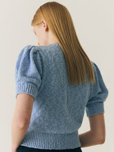 將圖片載入圖庫檢視器 CITYBREEZE 泡泡袖水藍色開襟針織衫 (IZ*ONE金珉周同款)