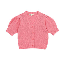 將圖片載入圖庫檢視器 CITYBREEZE 泡泡袖粉色開襟針織衫(IZ*ONE金珉周同款)