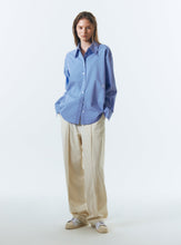 將圖片載入圖庫檢視器 CITYBREEZE 防皺經典藍色長袖襯衫