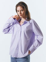 將圖片載入圖庫檢視器 CITYBREEZE 防皺經典淡紫色長袖襯衫