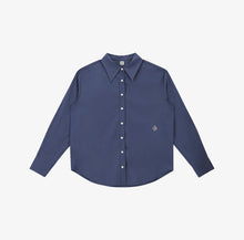 將圖片載入圖庫檢視器 CITYBREEZE 防皺經典海軍藍長袖襯衫