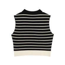 將圖片載入圖庫檢視器 CITYBREEZE Logo短版黑底白紋無袖上衣 (IZ*ONE金珉周同款)
