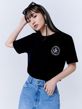 將圖片載入圖庫檢視器 CITYBREEZE 圓型Logo印花黑色短袖上衣