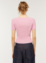 將圖片載入圖庫檢視器 CITYBREEZE Logo刺繡粉色螺紋T恤 ((G)IDLE曹薇娟同款)