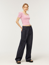 將圖片載入圖庫檢視器 CITYBREEZE Logo刺繡粉色螺紋T恤 ((G)IDLE曹薇娟同款)