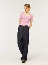 將圖片載入圖庫檢視器 CITYBREEZE Logo刺繡粉色螺紋T恤 ((G)IDLE曹薇娟同款)