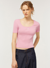 將圖片載入圖庫檢視器 CITYBREEZE Logo刺繡粉色螺紋T恤 ((G)IDLE曹薇娟同款)