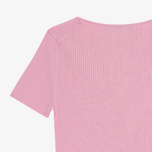 將圖片載入圖庫檢視器 CITYBREEZE Logo刺繡粉色螺紋T恤 ((G)IDLE曹薇娟同款)