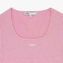 將圖片載入圖庫檢視器 CITYBREEZE Logo刺繡粉色螺紋T恤 ((G)IDLE曹薇娟同款)
