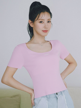 將圖片載入圖庫檢視器 CITYBREEZE Logo刺繡粉色螺紋T恤 ((G)IDLE曹薇娟同款)