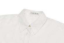 將圖片載入圖庫檢視器 EMKM 透膚白色方塊提花襯衫