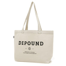 將圖片載入圖庫檢視器 DEPOUND Logo 象牙白長方形帆布包