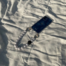 將圖片載入圖庫檢視器 ARNO Beads系列 珠鍊防撞手機殼_黑珠點綴珍珠