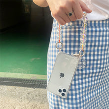 將圖片載入圖庫檢視器 ARNO Beads 可拆式 珠鍊防撞手機殼_微笑霓虹彩虹(橘色)